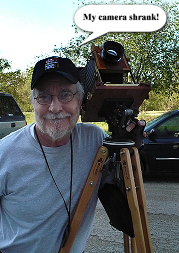 JB Harlin with 4x5 view camera